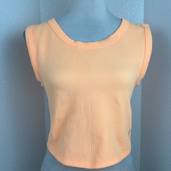 Free People Free Throw Muscle Tank in Orange Size X-Large NWT - Picture 3 of 11